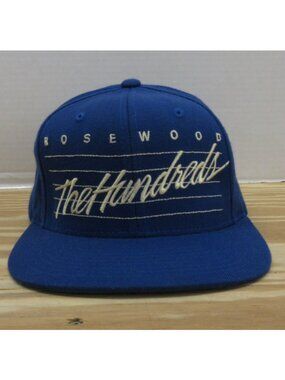The Hundreds Hat Cap Snapback Rosewood Wool Blend Adam Bomb Embroidered